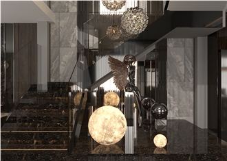 Dark Emperador Marble Slabs For Wall And Floor Decoration