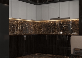 Dark Emperador Marble Slabs For Wall And Floor Decoration