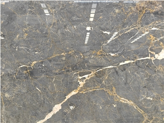 Golden Galaxy Marble Slabs For Parlour Floor And Decoration