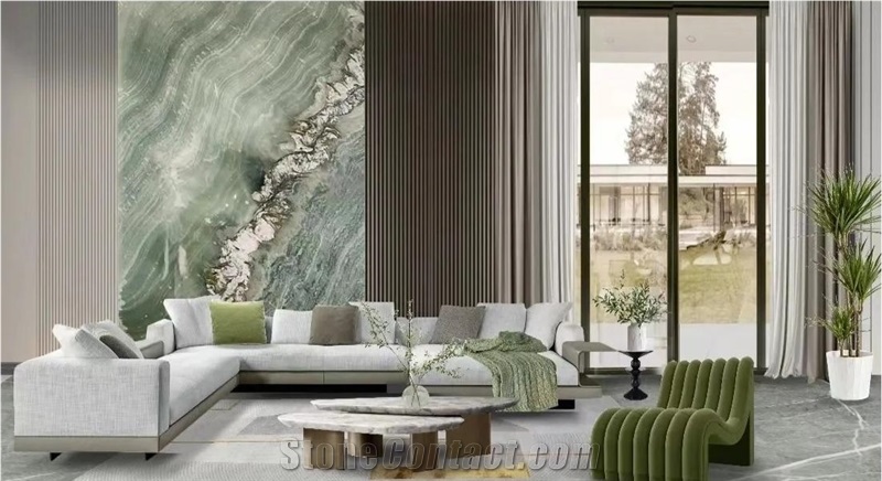 Green Maestro Marble Slabs For Background Wall Decoration