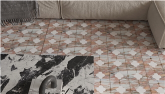 Marble Water Jet Mosaic Tiles For Kitchen Wall And Floor