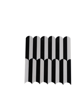 Modern Design Black And White Contrast Marble Mosaic Tiles