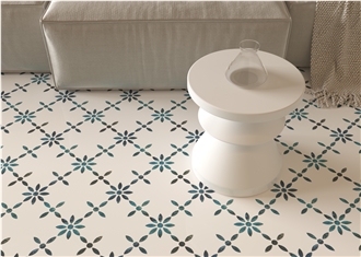Modern Design White Marble Water Jet Mosaic Tiles For Floor
