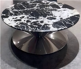 Noir Grand Antique Coffee Table For Living Room Decoration