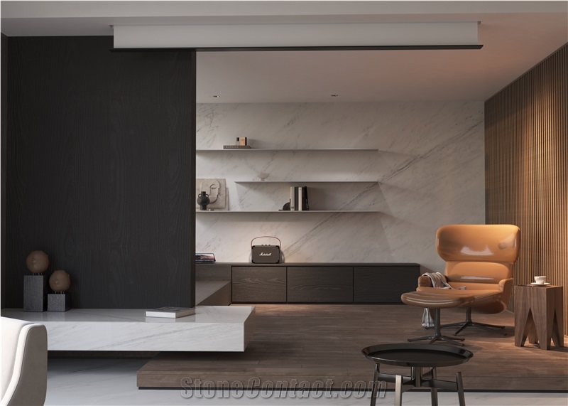 Oriental White Marble Slabs For Kitchen Countertop And Wall