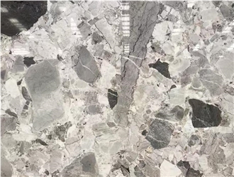 Pandora White Marble Slabs For Kitchen Island And Flooring