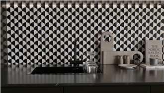 Pearl Shell Marble Mosaic Tiles For Kitchen Pool Decoration
