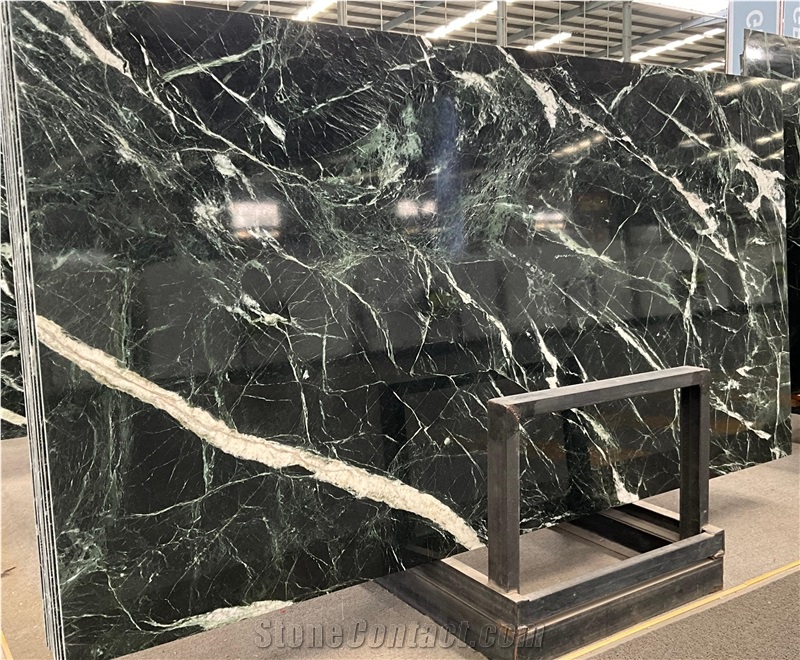 Prada Green Marble Slabs For Home Wall And Floor Decoration