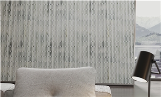 Quality Rectangular Marble Mosaic Tiles For Home Decoration