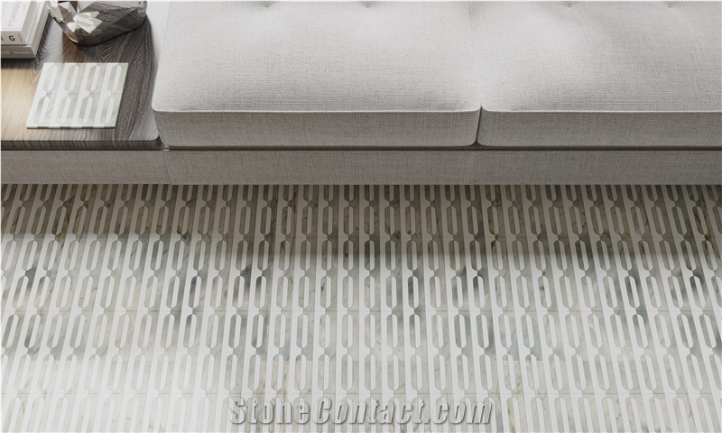 Quality Rectangular Marble Mosaic Tiles For Home Decoration