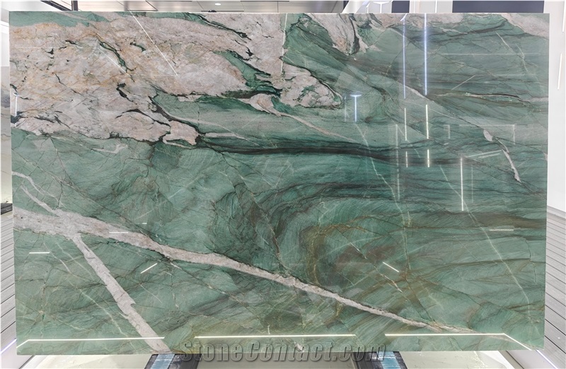 Royal Green Quartzite Slabs For Wall Tile Home Decoration