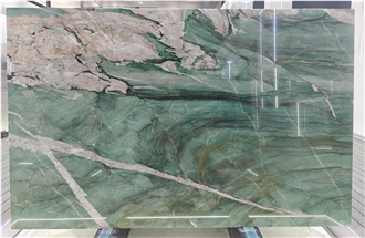 Royal Green Quartzite Slabs For Wall Tile Home Decoration