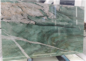 Royal Green Quartzite Slabs For Wall Tile Home Decoration