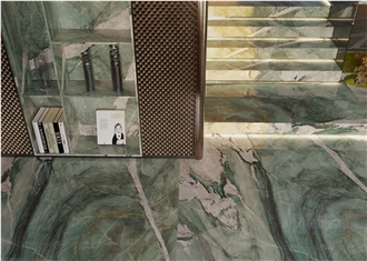 Royal Green Quartzite Slabs For Wall Tile Home Decoration