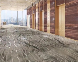 Silk Road Quartzite Slabs For TV Background Wall Decoration