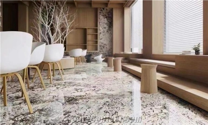 Sunset Snow Bianco Antico Granite Slabs