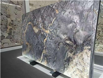 Versace Black Granite Slabs For Villa Indoor Wall Decoration