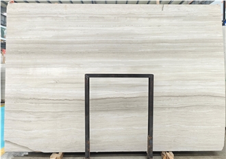 White Wooden Marble Slabs For Kitchen Countertop And Walls