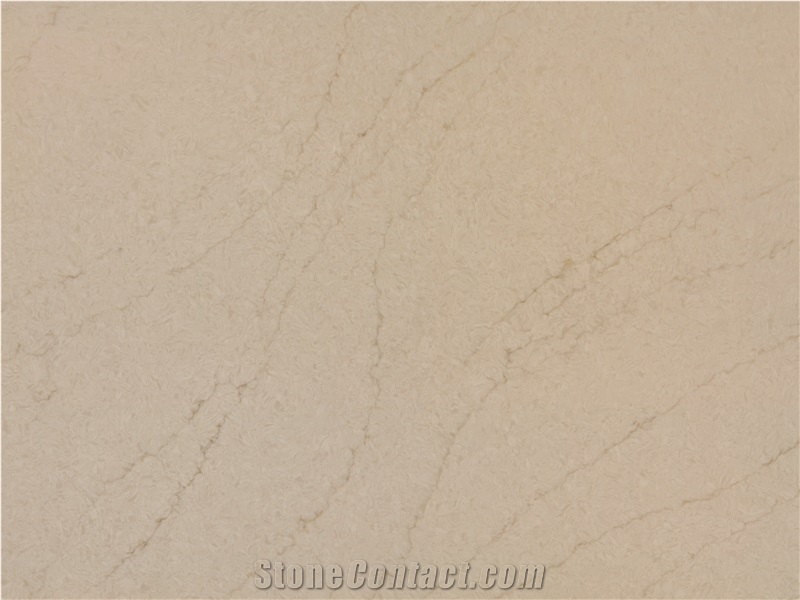 Beige And Honed Quartz Slabs ,200 X 1600 X18mm