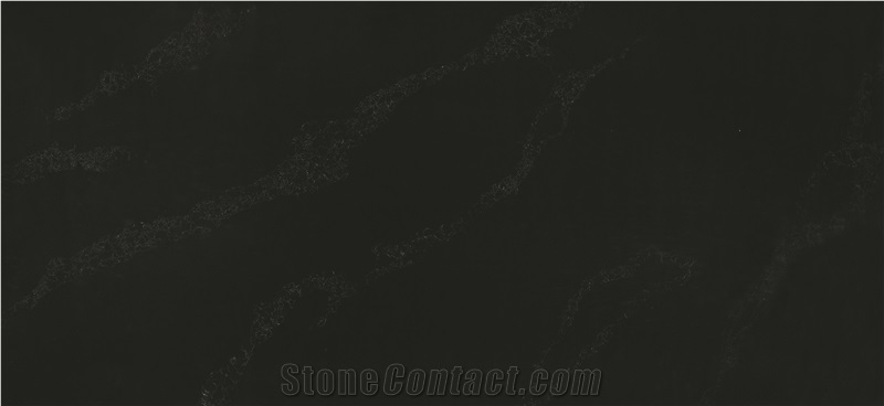 Black Quartz Wall And Bush Hammered