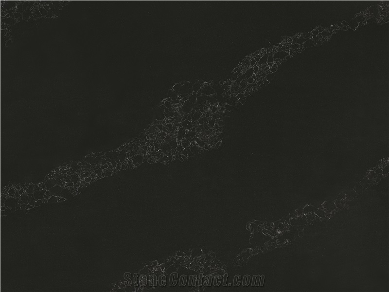 Black Quartz Wall And Bush Hammered