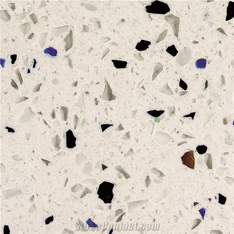 China Engineered Artificial Quartz Slabs Multicolor