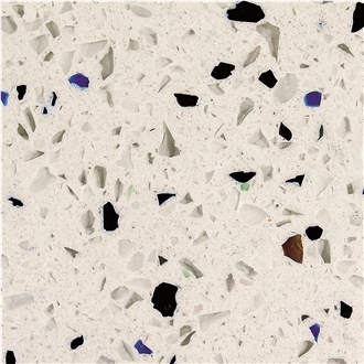 China Engineered Artificial Quartz Slabs Multicolor