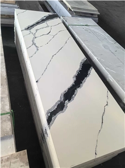 China Panda White Engineering Quartz Artificial Stone Slabs