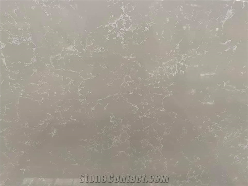 China Xiongjie Top Quality Grey Quartz Slabs Tiles