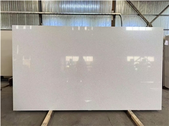 Chinese 3D Printed Pure White Artificial Quartz Slabs Tiles