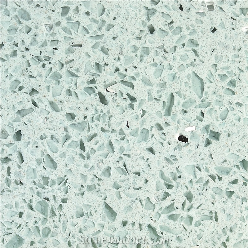 Factory Supplier Green Crystal Quartz Slabs Wholesalers