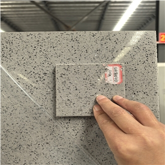 Factory Supply Particle Grey Quartz Slabs