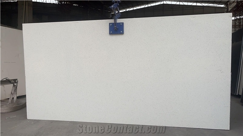 Guangdong Xiongjie Pure Crystal White Quartz Slabs