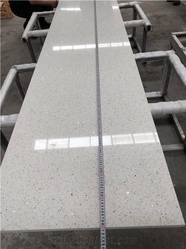 Guangdong Xiongjie Pure Crystal White Quartz Slabs