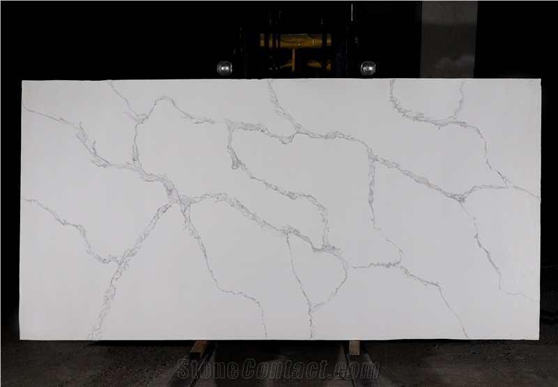 Honed Artificial Stone White Quartz Slabs Tiles