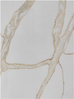 Kitchentop Quartz Slabs Calacatta Gold Modern Pattern