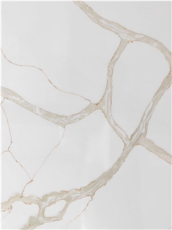 Kitchentop Quartz Slabs Calacatta Gold Modern Pattern
