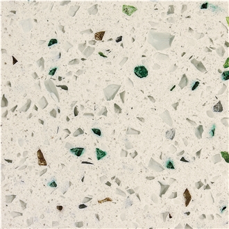 Multicolor Particle Board Quartz Wall