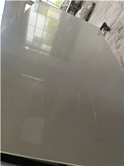 Pure Grey Quartz Slabs Hotel Apartment Wall Floor Tiles