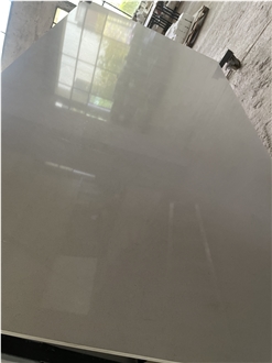 Pure Grey Quartz Slabs Hotel Apartment Wall Floor Tiles