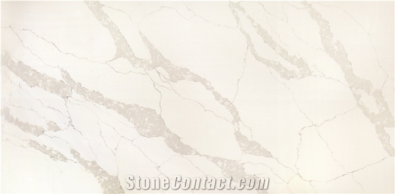 Semi White Engineered Stone Slabs