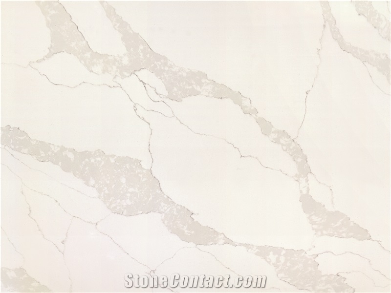 Semi White Engineered Stone Slabs