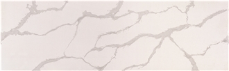 Semi White Quartz Slabs For Furniture Surface