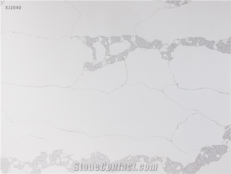 White Artificial Stone Slabs For Kitchen Counter