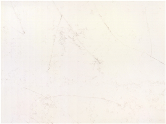 White Dew Quartz Slabs，2400Up X 1200Up X 18Mm