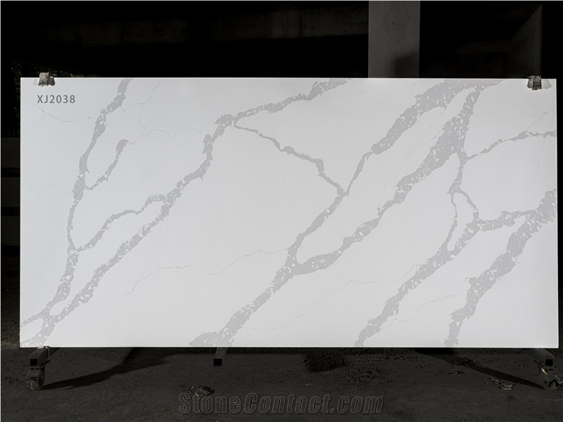 White Quartz Slabs For Industrial Materials