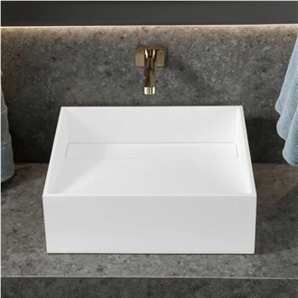 Wholesale Counter Sink Rectangular Quartz Wash Basin