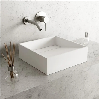 Wholesale Counter Sink Rectangular Quartz Wash Basin