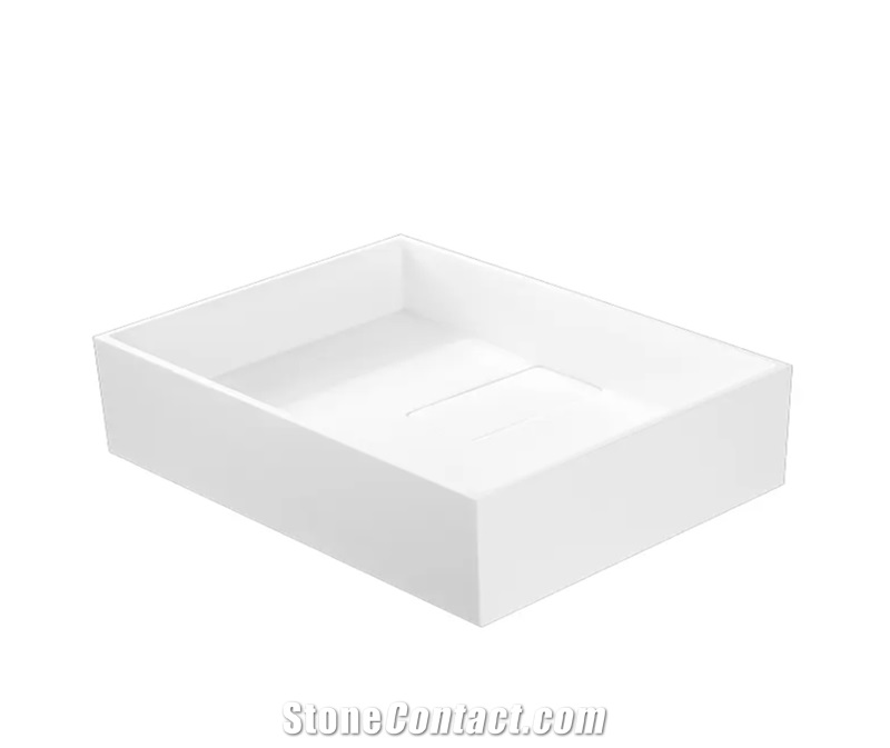 Wholesale Counter Sink Rectangular Quartz Wash Basin