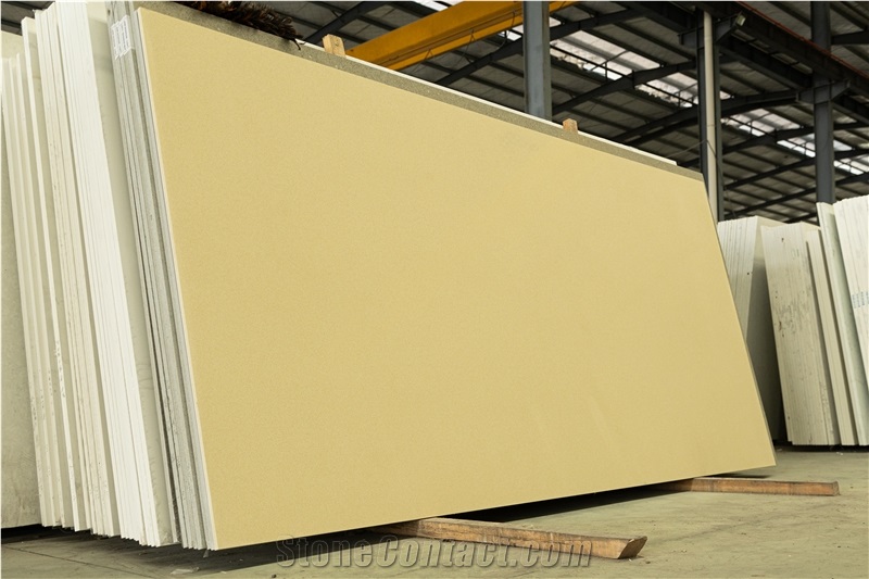 Yellow Quartz Floor For Industrial Use